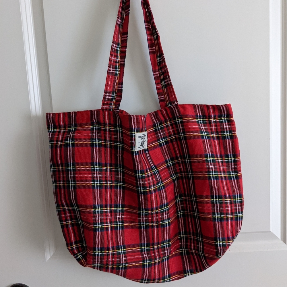 SEZANE Octobre Plaid Tote Fall 2021
